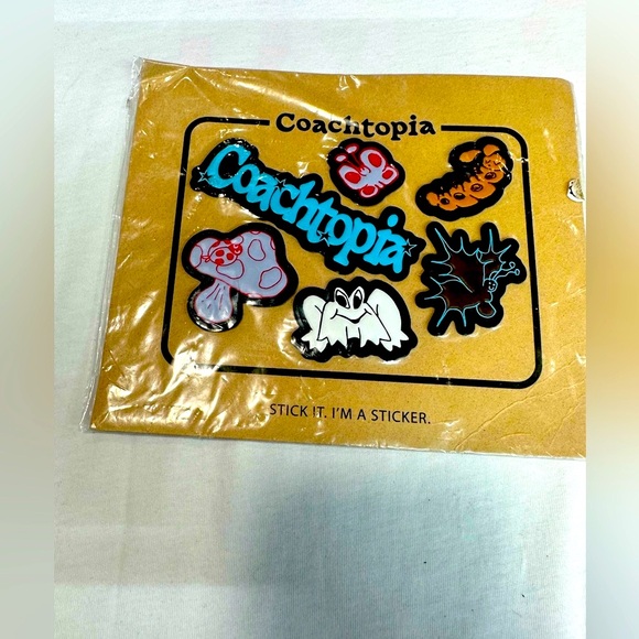 Coach | Accessories | Coach Sticker Set In Upcrafted Leather New | Poshmark